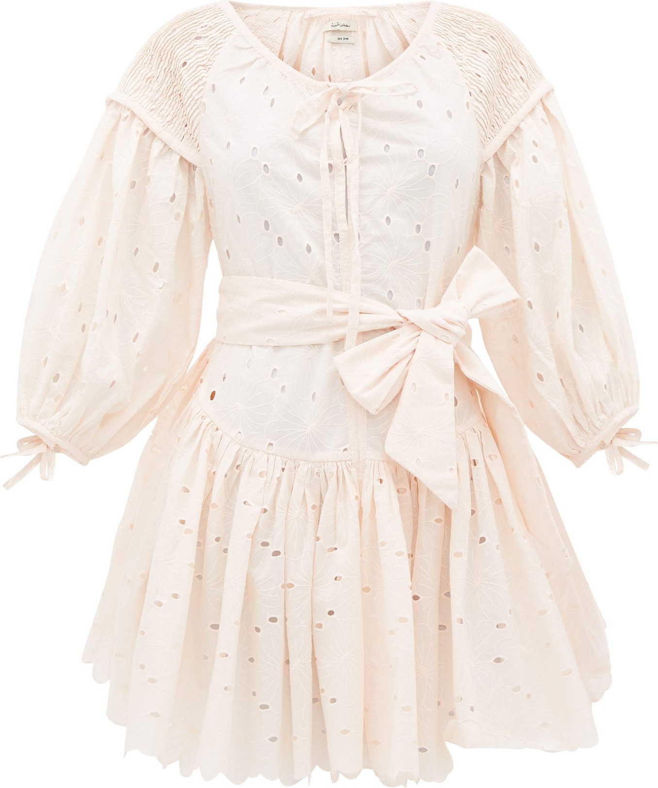 Innika Choo Meg Nettick floral-embroidered cotton dress