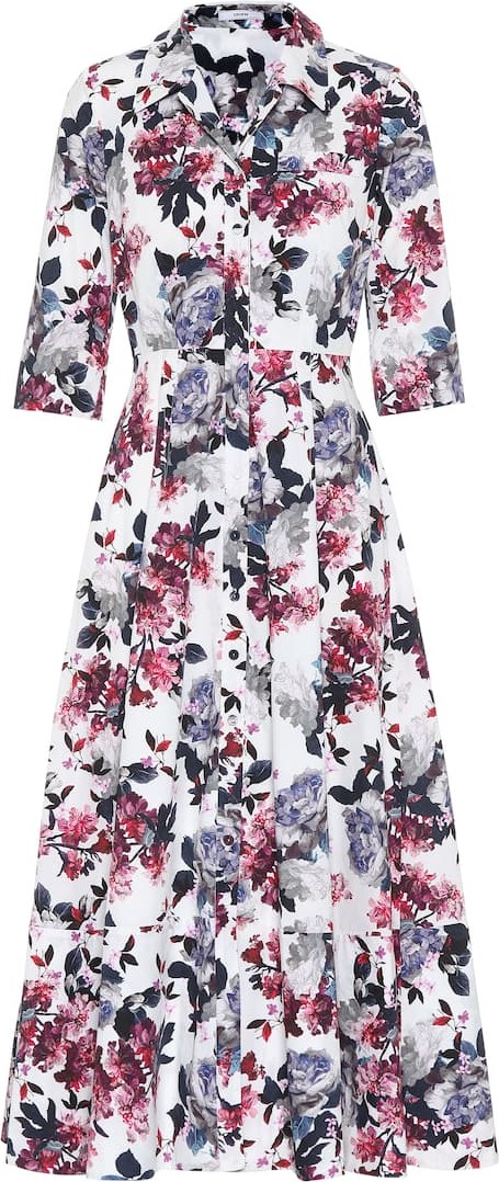 Erdem Kasia floral cotton midi dress