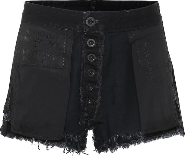 Unravel Reversed denim shorts