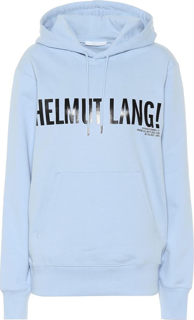 Helmut Lang Printed cotton hoodie