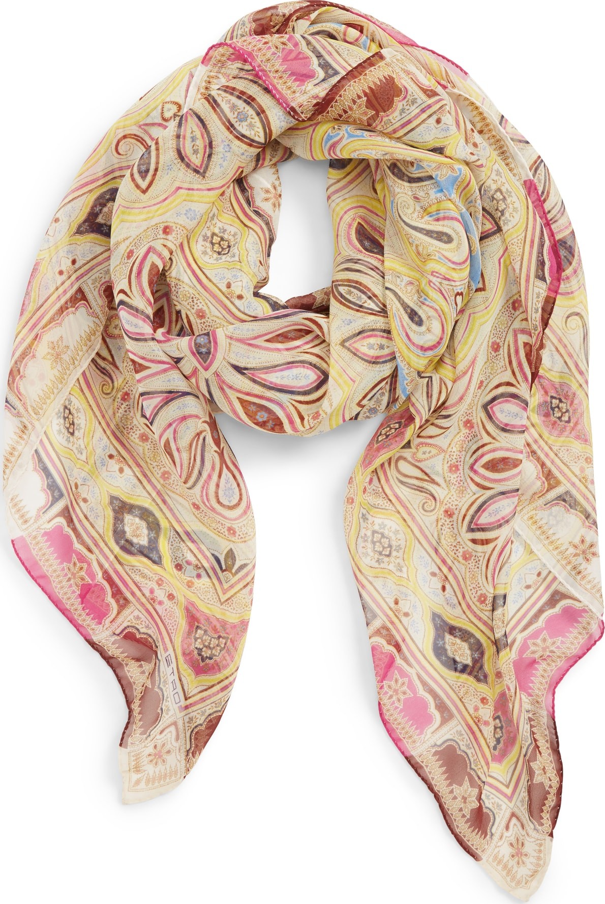 Etro Bombay Square Silk Scarf
