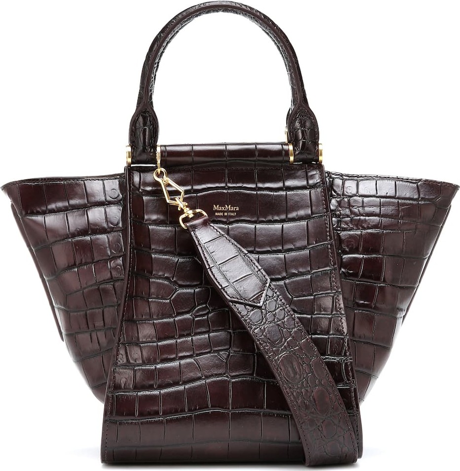 Max Mara Anita S croc-effect leather tote