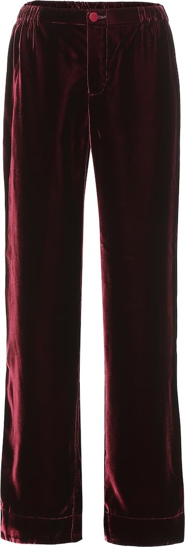 F.R.S For Restless Sleepers Etere velvet wide-leg pants