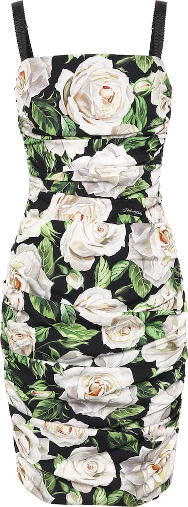 Dolce & Gabbana Floral stretch silk dress