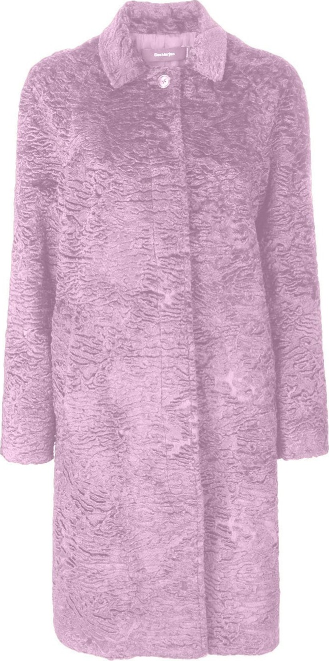 Sies Marjan lilac faux fur coat