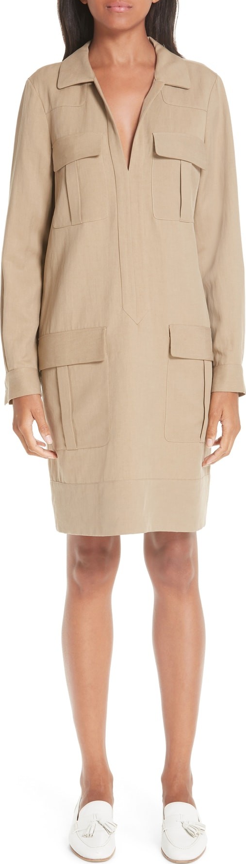 Partow Pocket Twill Shirtdress