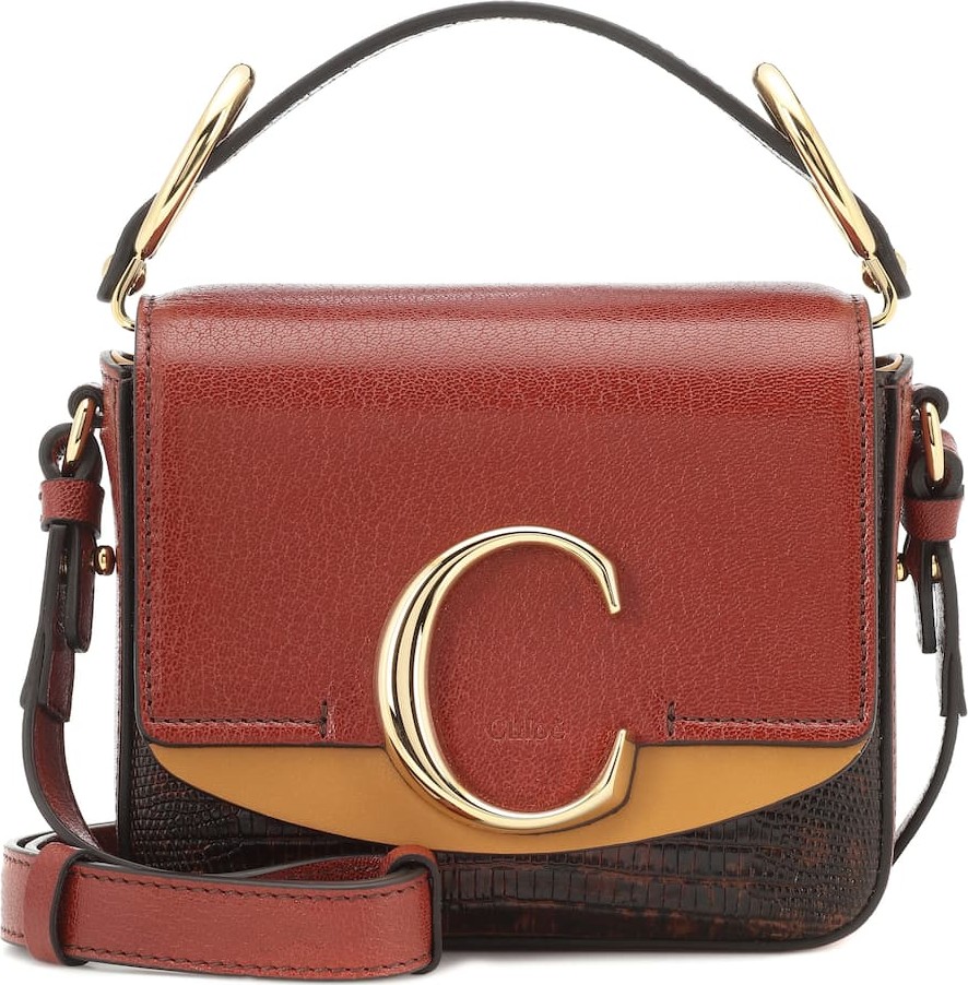 Chloe Chloé C Mini leather shoulder bag
