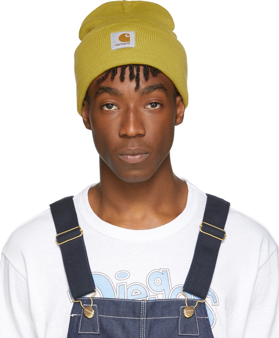 Carhartt Work In Progress Yellow Watch Beanie