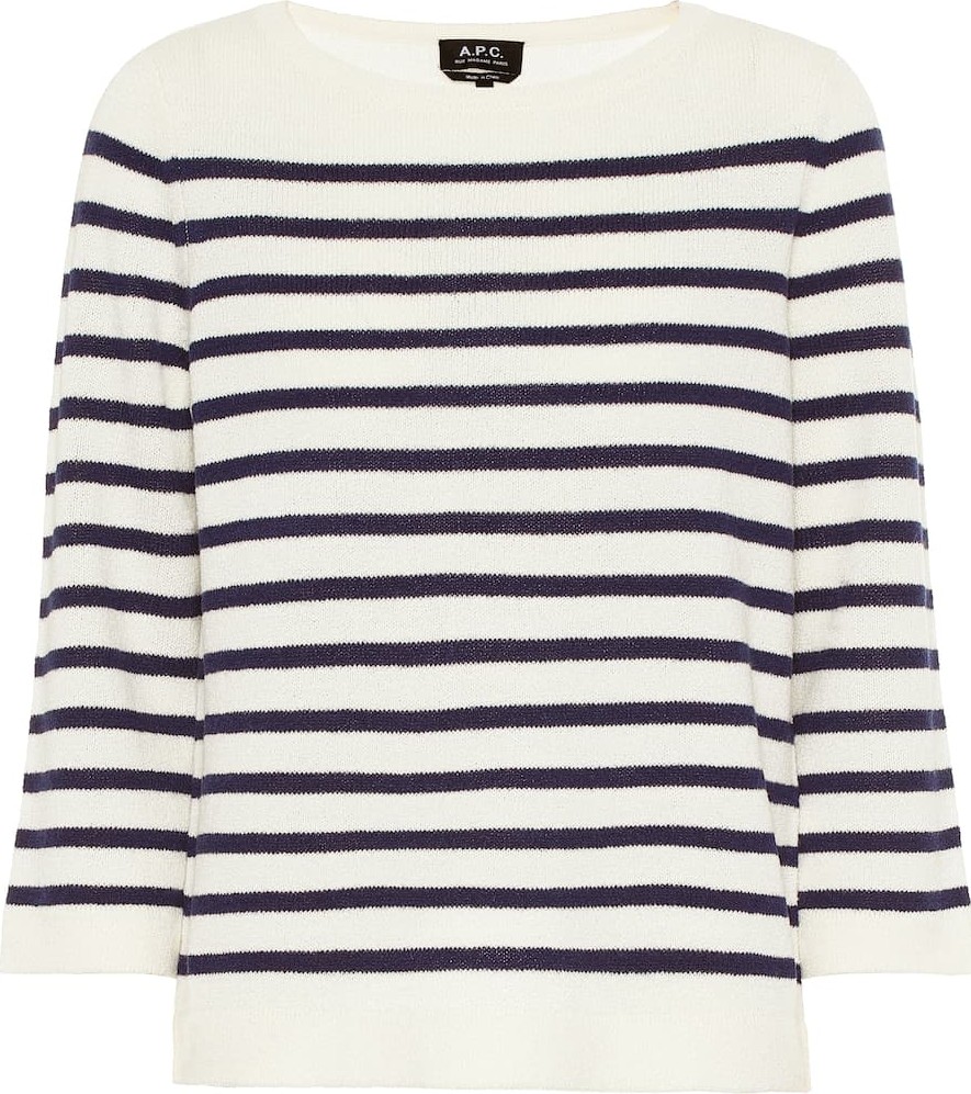 A.P.C. Claudine striped merino wool sweater