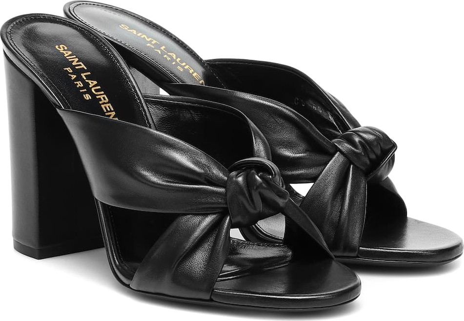Saint Laurent Loulou 100 leather sandals
