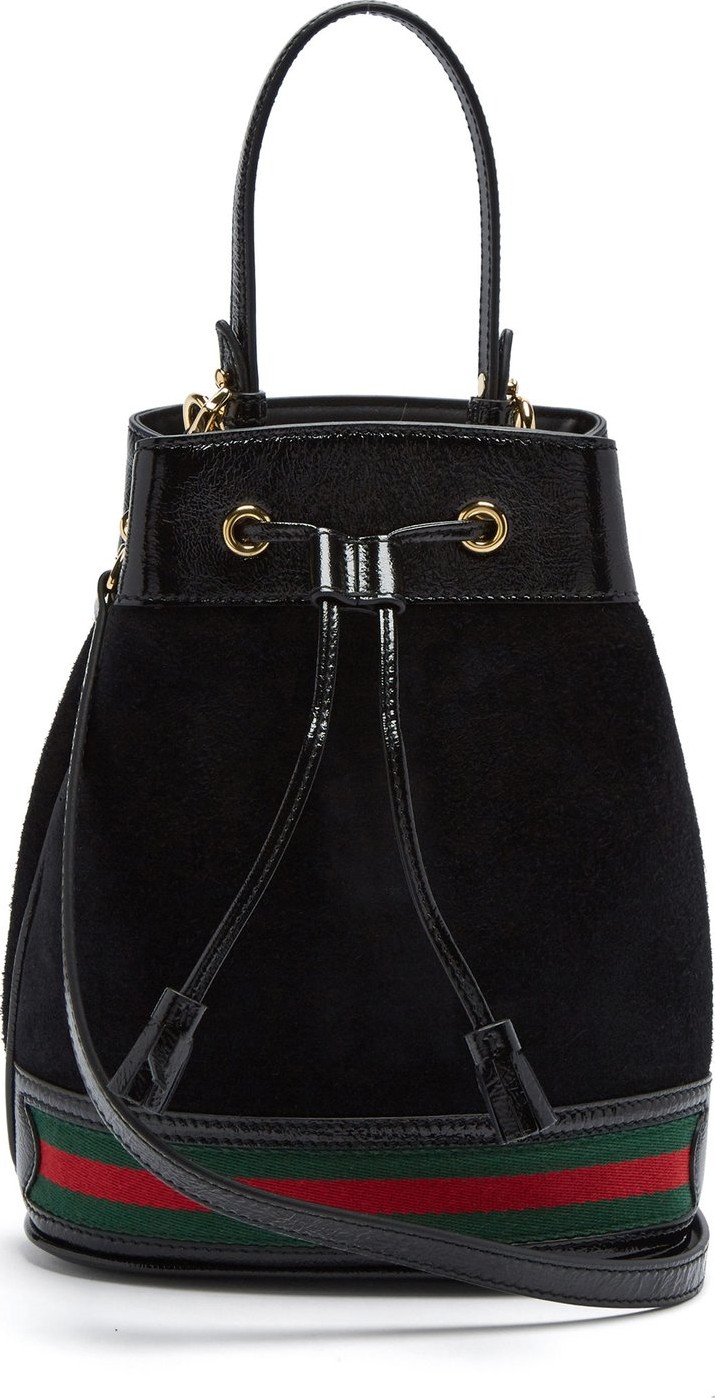 Gucci Ophidia suede bucket bag