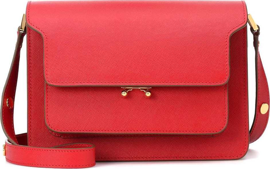 Marni Trunk leather shoulder bag