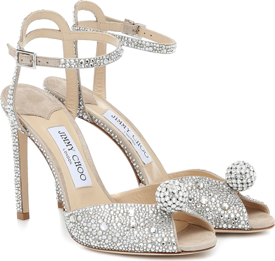 Jimmy Choo Sacora 100 embellished sandals