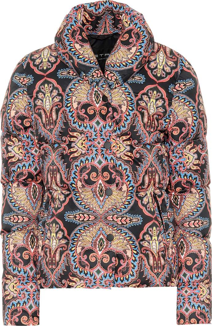 Etro Paisley puffer jacket