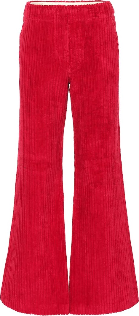 Acne Studios High-rise wide leg corduroy pants