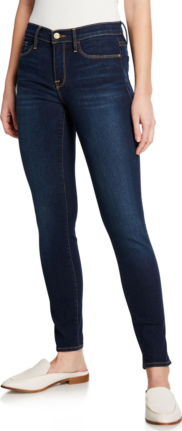 FRAME DENIM Le Skinny De Jeanne Mid-Rise Ankle Jeans
