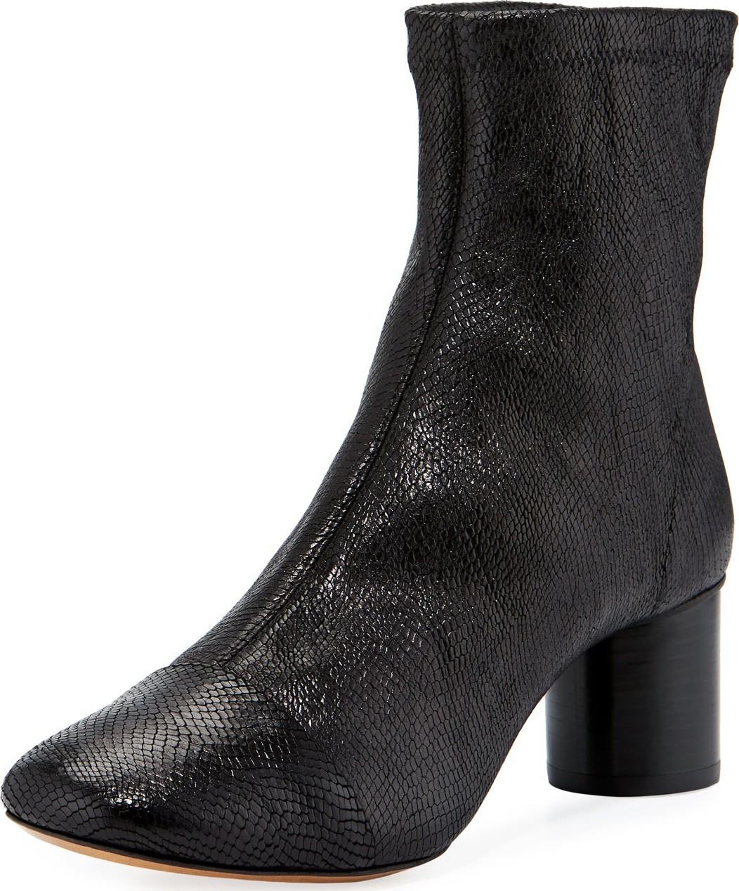 Isabel Marant Datsy Metallic Pleated Booties