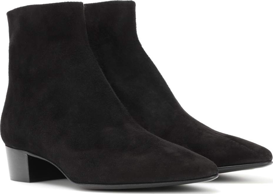 THE ROW Ambra suede ankle boots