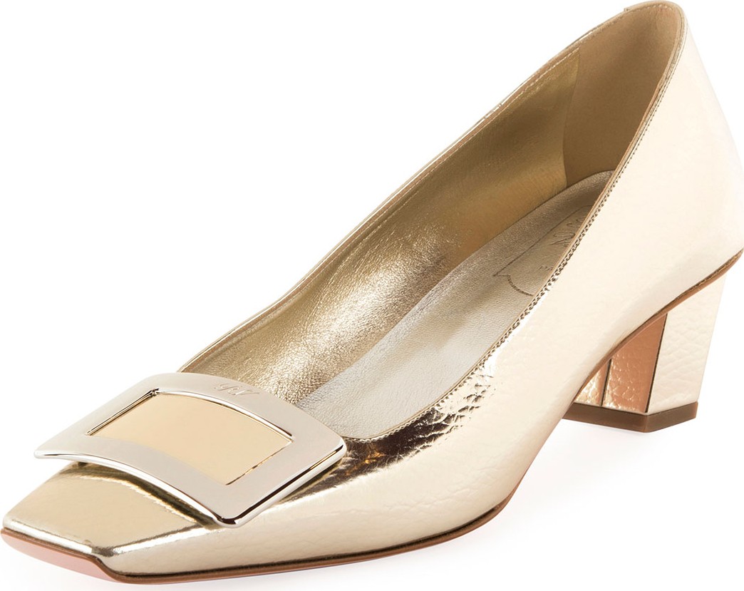 Roger Vivier Belle Vivier Metallic Pumps