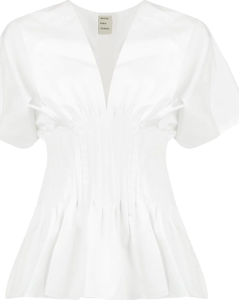 Maison Rabih Kayrouz ruched waist blouse