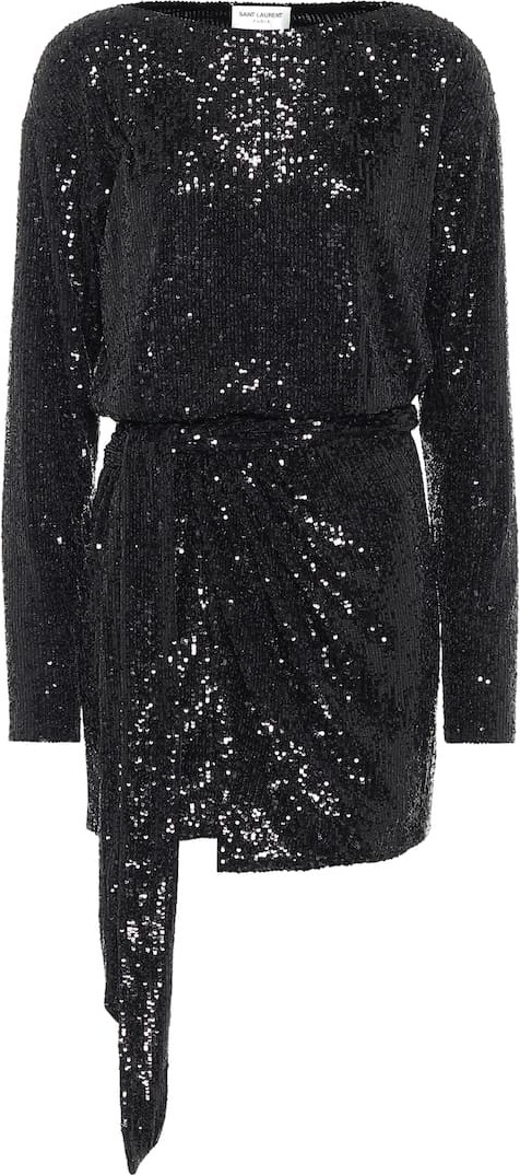 Saint Laurent Sequined minidress