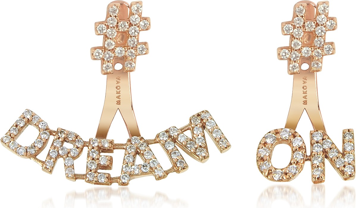 Makova Jewelry #Dream #On 18K Gold & 0.82 ctw Diamonds Earrings