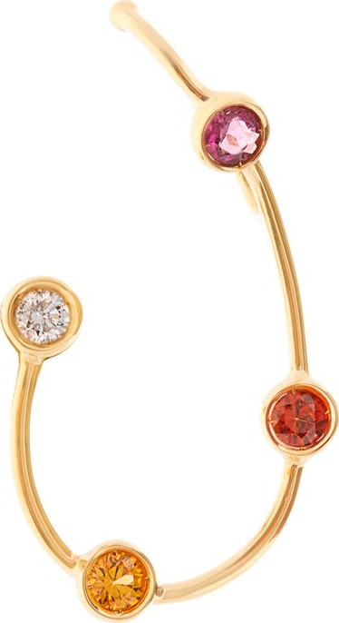 Ana Khouri Phoebe 18kt gold, sapphire & diamond earring