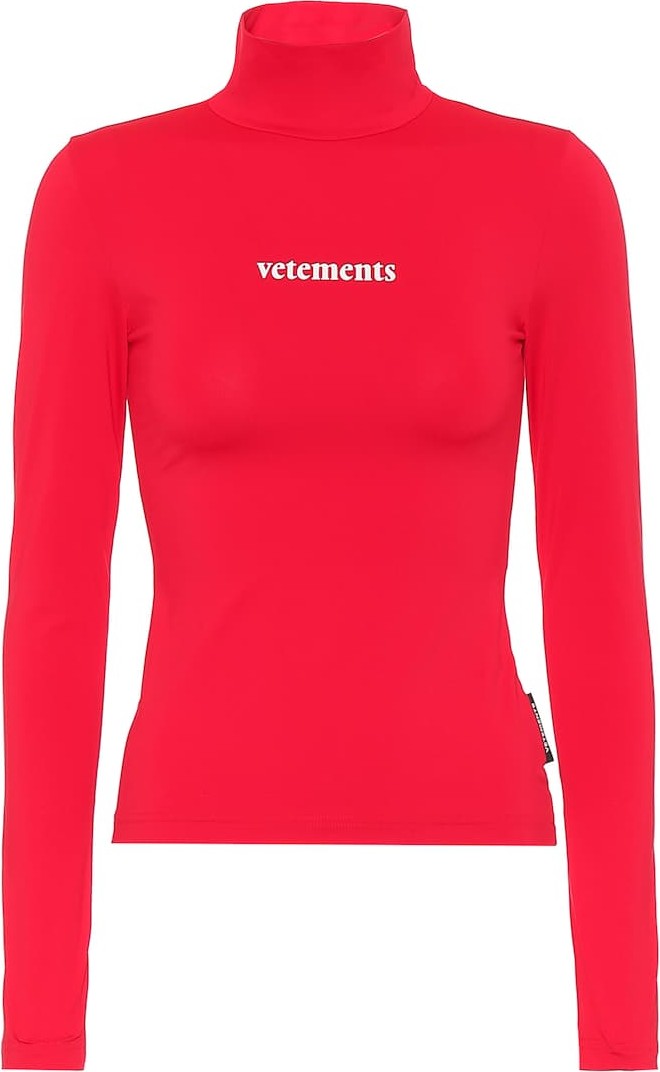 Vetements Logo turtleneck top
