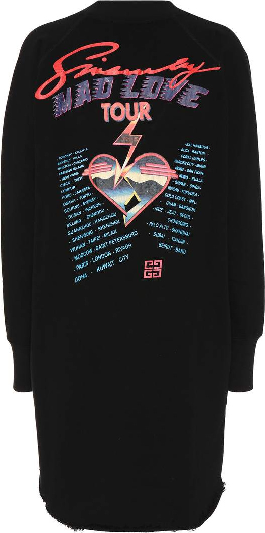 Givenchy Printed cotton sweatshirt dress