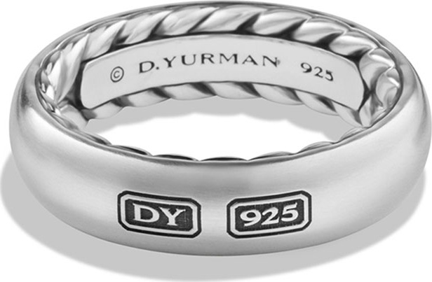 David Yurman Streamline Men's Band Ring, Silver