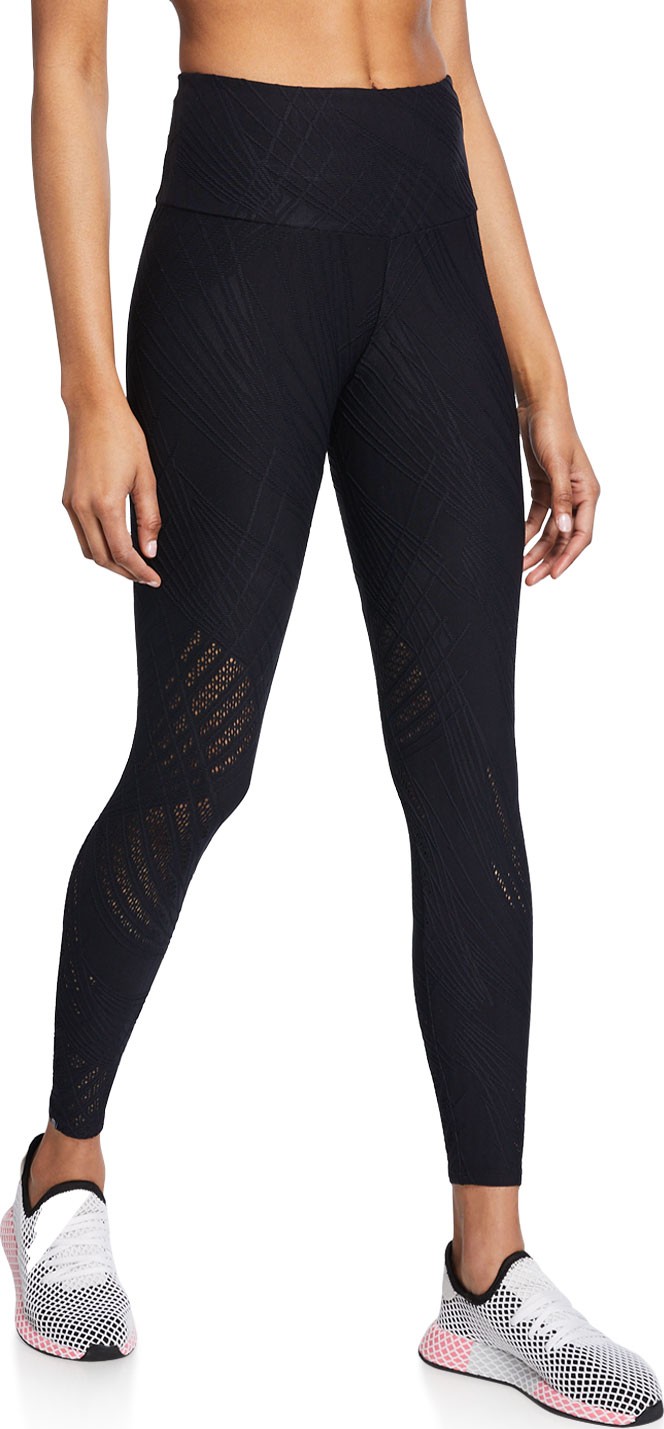ONZIE Selenite Lacy Mesh Ankle Leggings