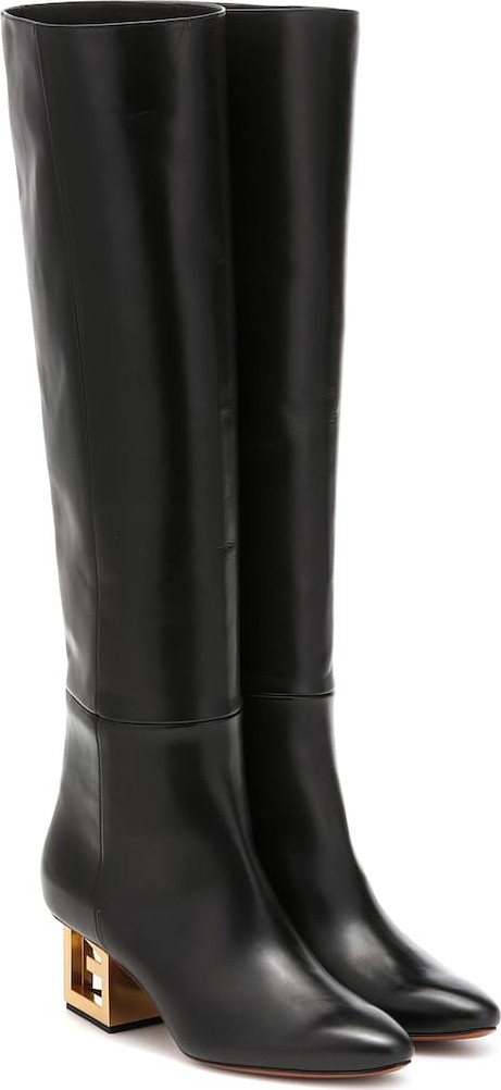Givenchy Triangle leather over-the-knee boots
