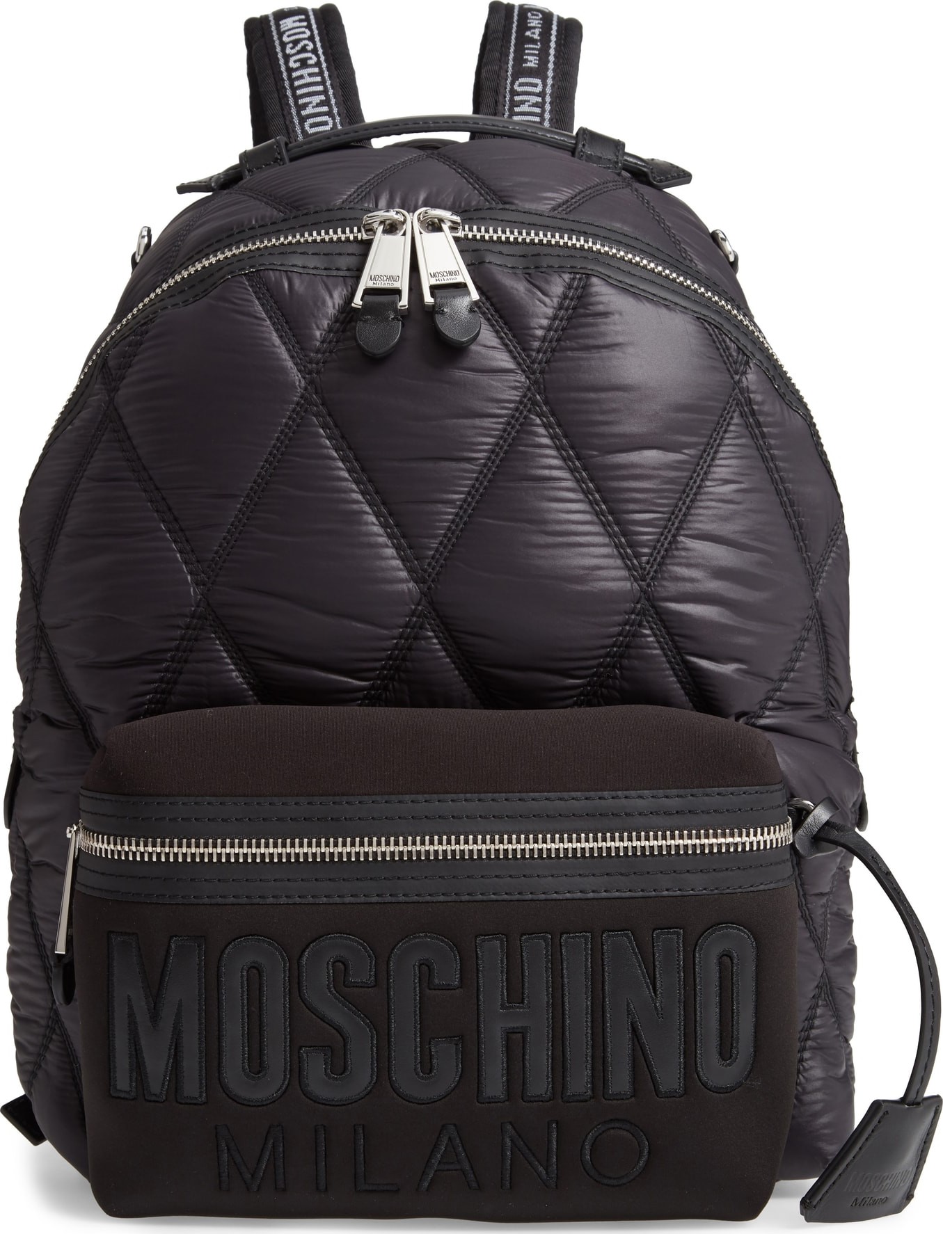 Moschino Quilted Nylon Backpack