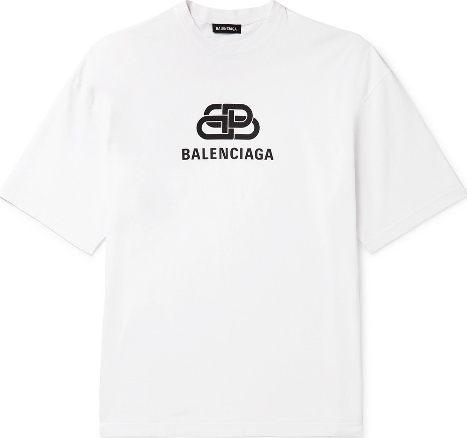 Balenciaga Logo-Print Cotton-Jersey T-Shirt