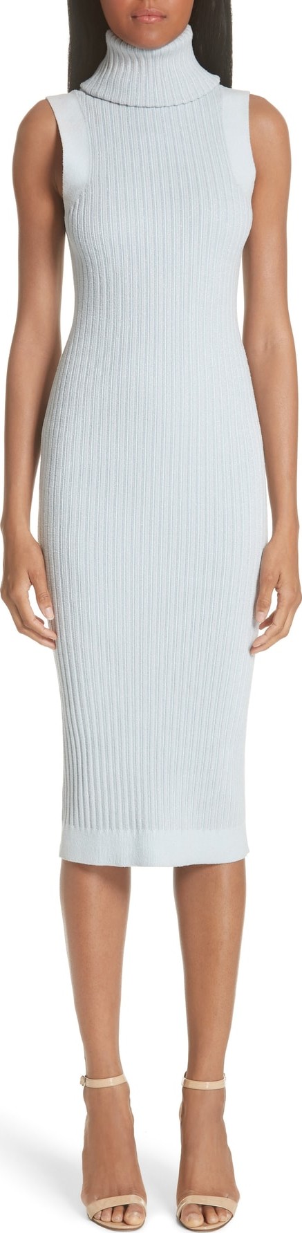 Brandon Maxwell Turtleneck Sweater Dress