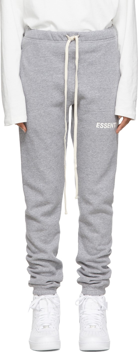 Essentials Grey Fleece Lounge Pants
