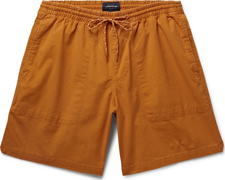 J.Crew Cotton-Blend Ripstop Drawstring Shorts