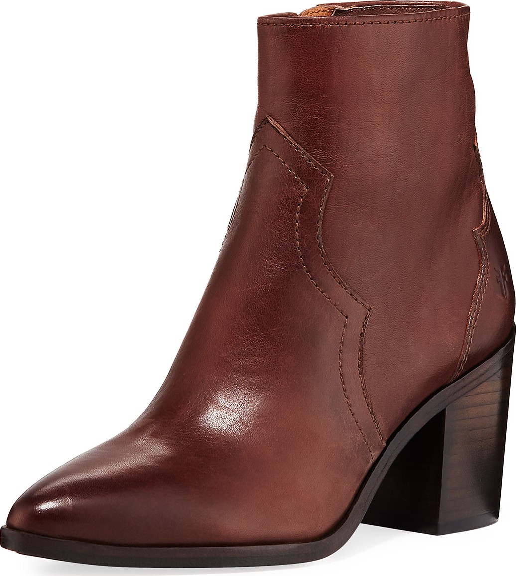 Frye Flynn Short Burnished Leather Western Boots