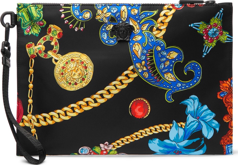 Versace Printed Nylon Pouch