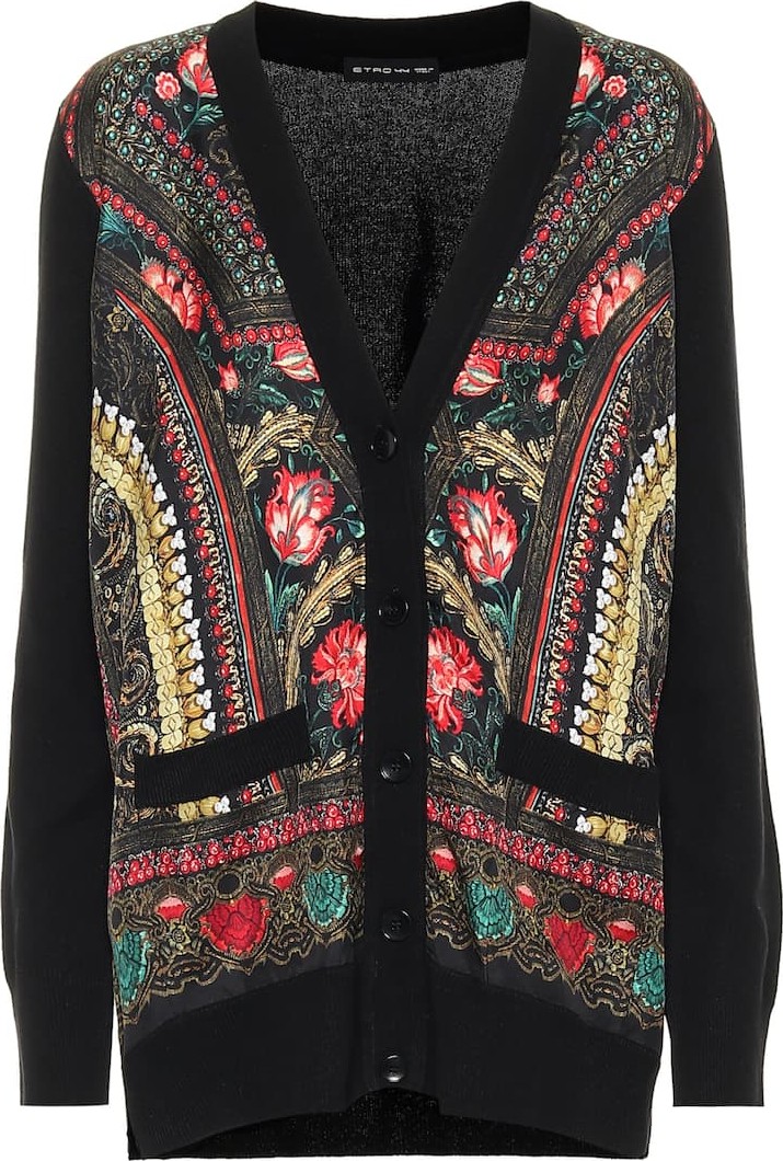 Etro Silk and wool-blend cardigan