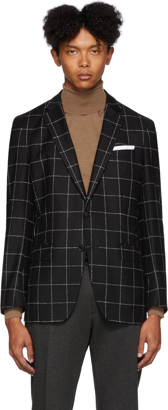 BOSS Hugo Boss Black Check Heartly Blazer