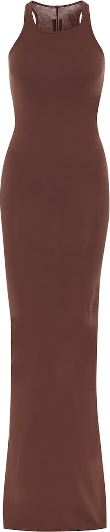 Rick Owens Ribbed-knit cotton maxi dress Rick Owens Ribbed-knit cotton maxi dress