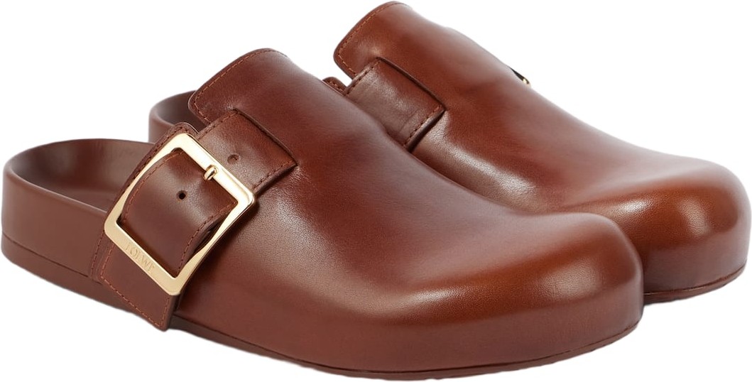 LOEWE - Ease leather clogs