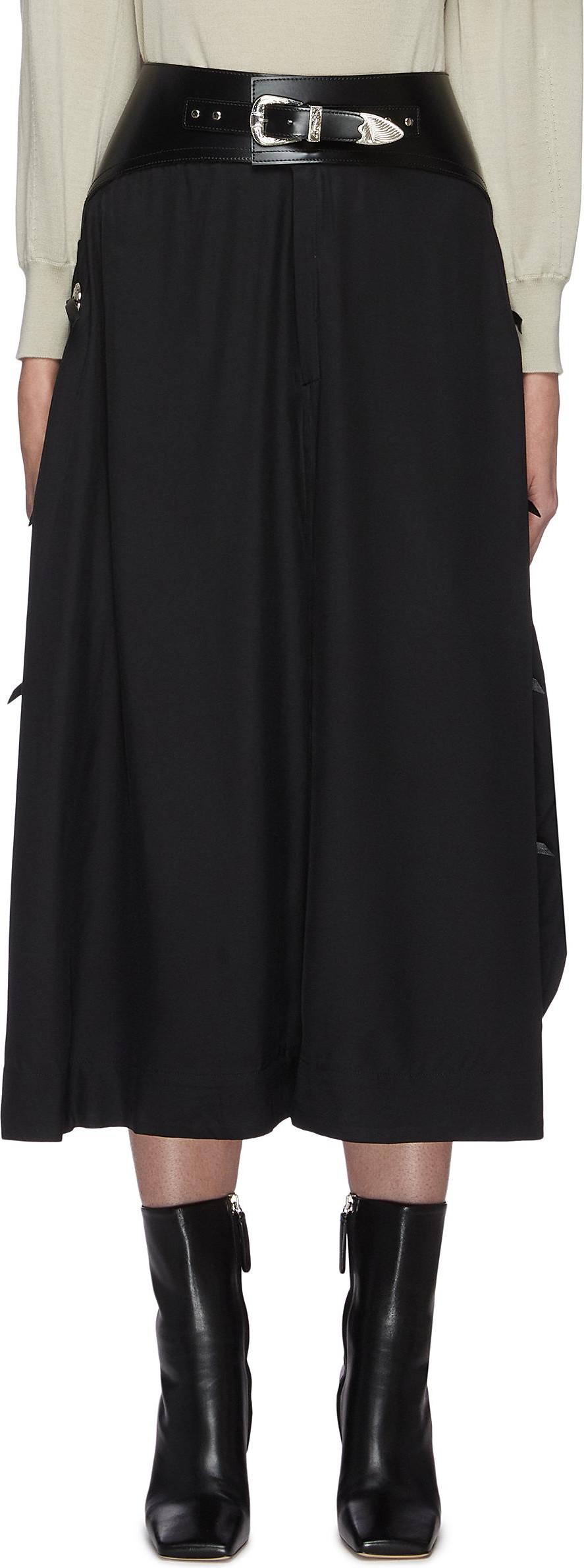 Toga Belted midi skirt