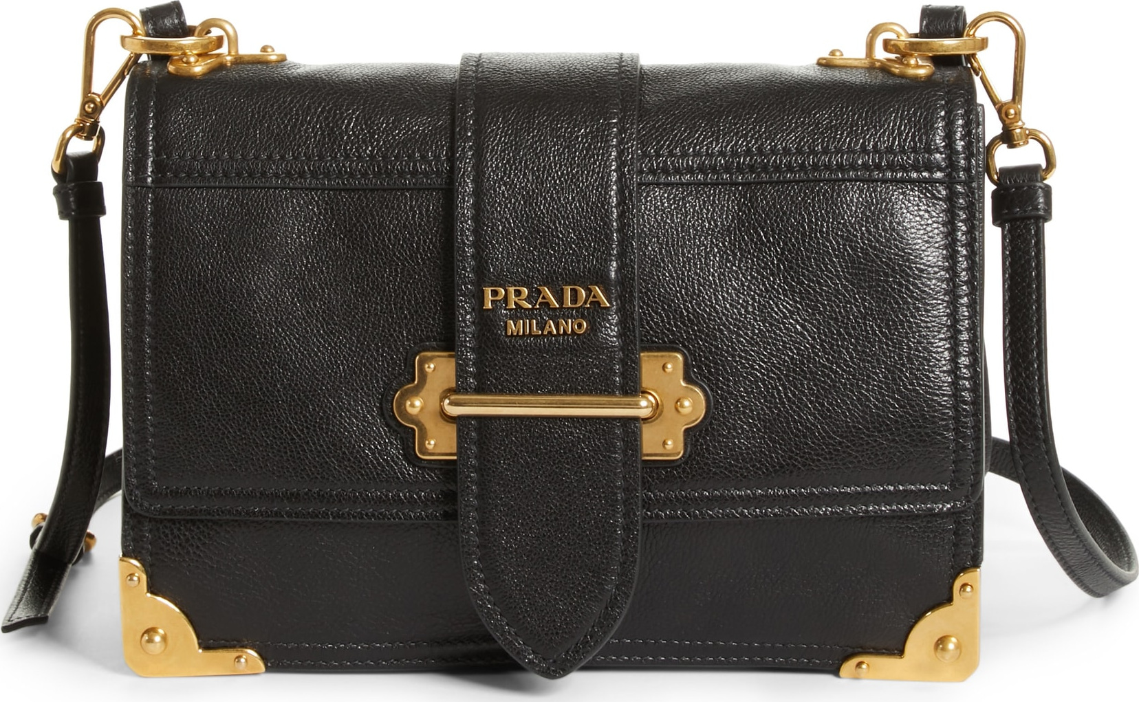 Prada Cahier Calfskin Convertible Shoulder Bag