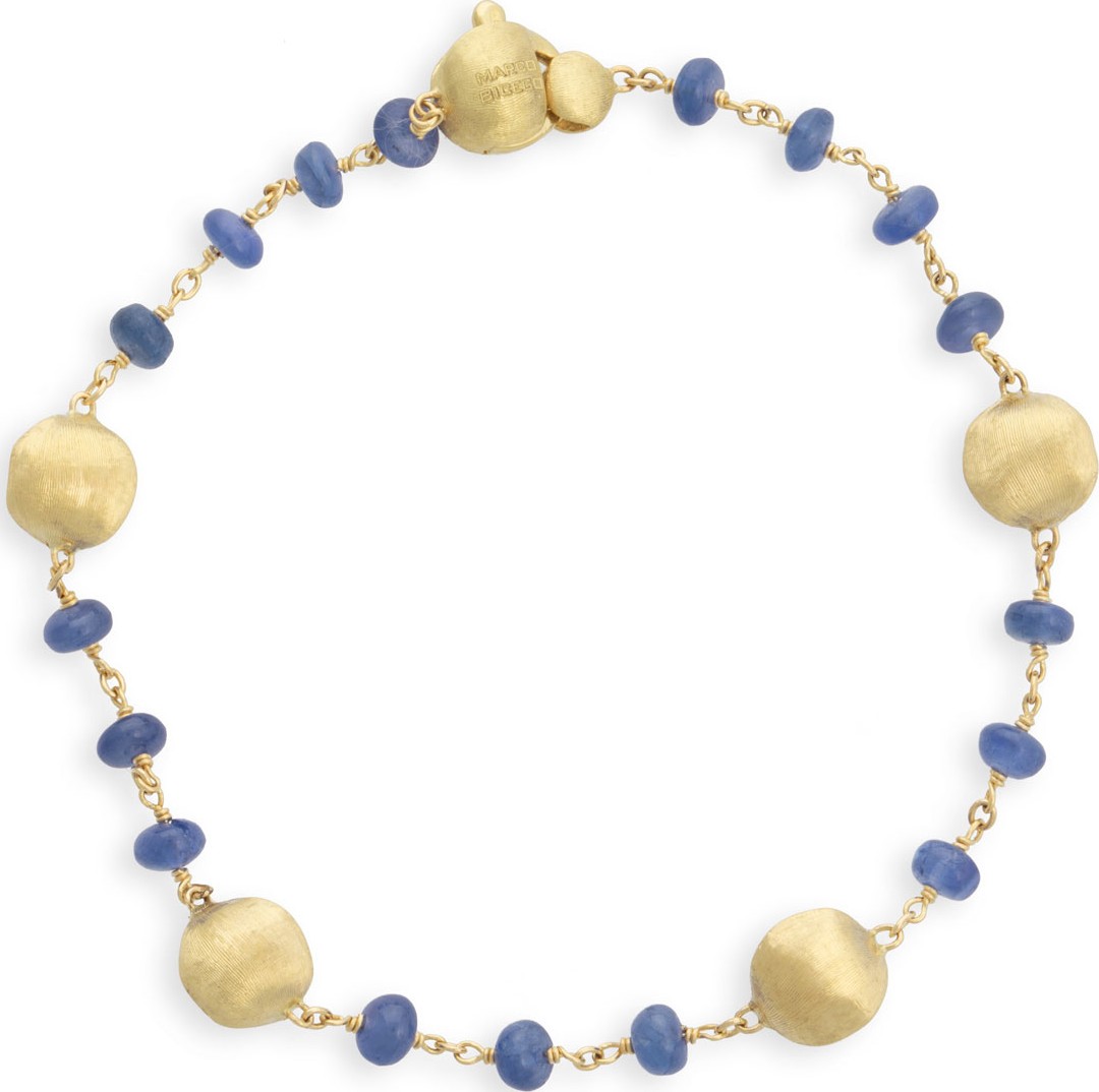 Marco Bicego 18k Gold Africa Sapphire Bracelet