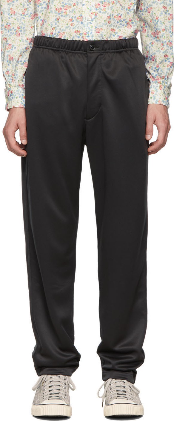 Engineered Garments Black Fleece Jog Lounge Pants