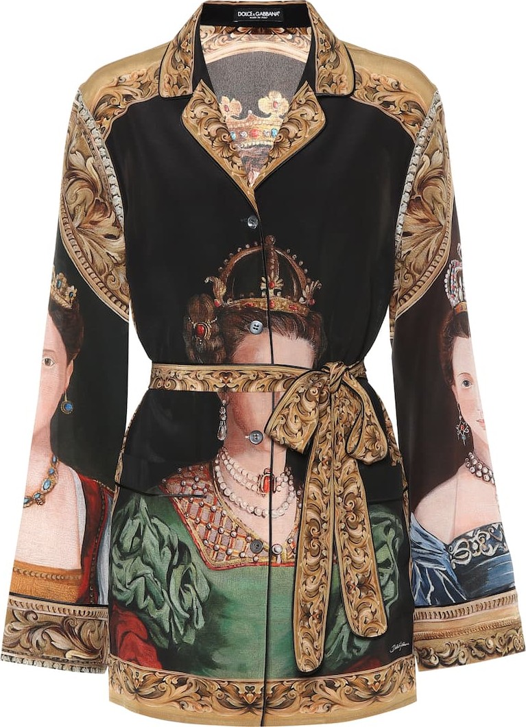 Dolce & Gabbana Printed silk shirt