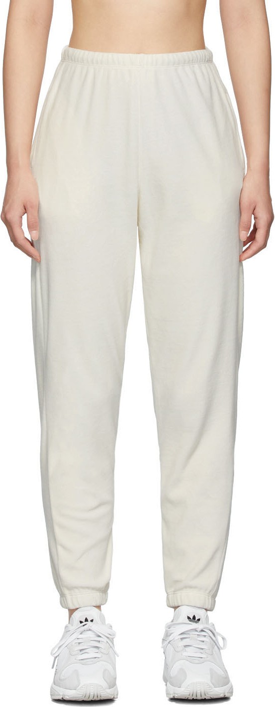 Gil Rodriguez SSENSE Exclusive Off-White Velour Beachwood Lounge Pants