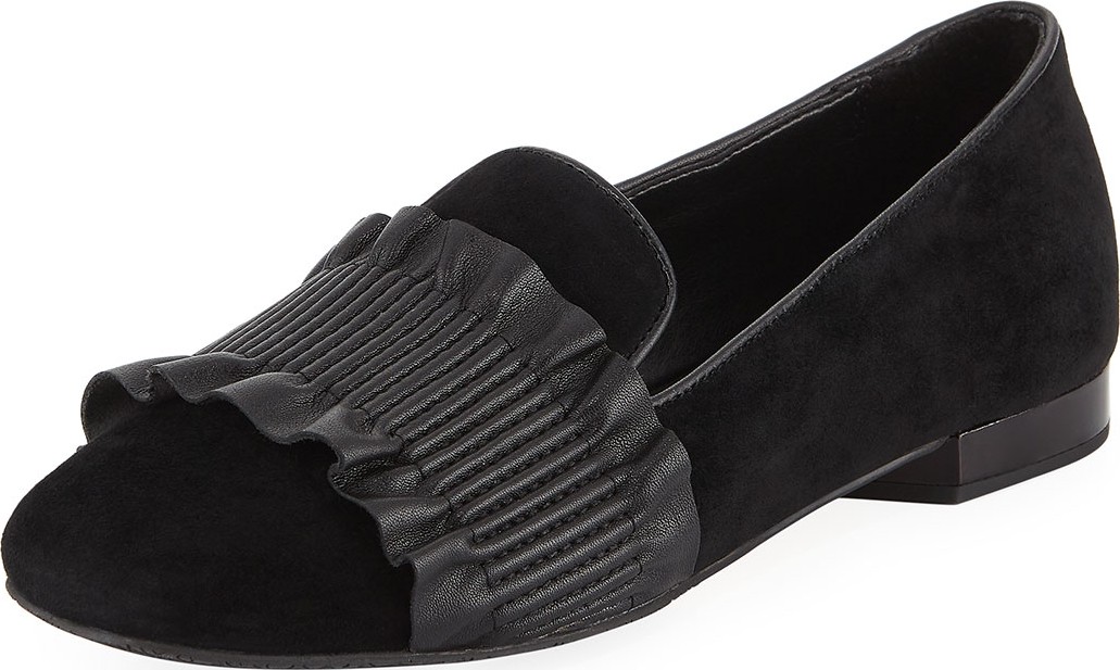 Donald J Pliner Haley Ruched Flat Loafers